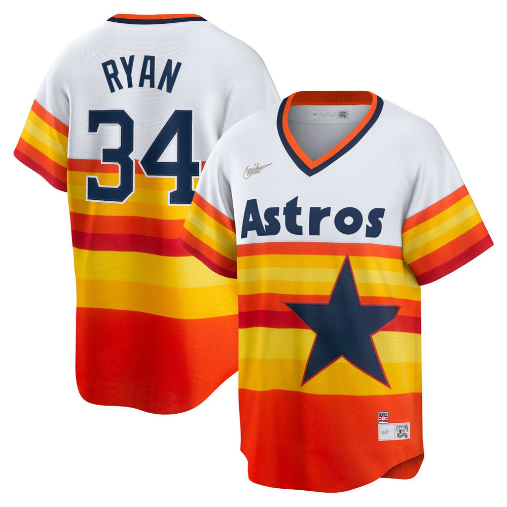 Men's Houston Astros Nolan Ryan Home Cooperstown Collection Player Jersey - White