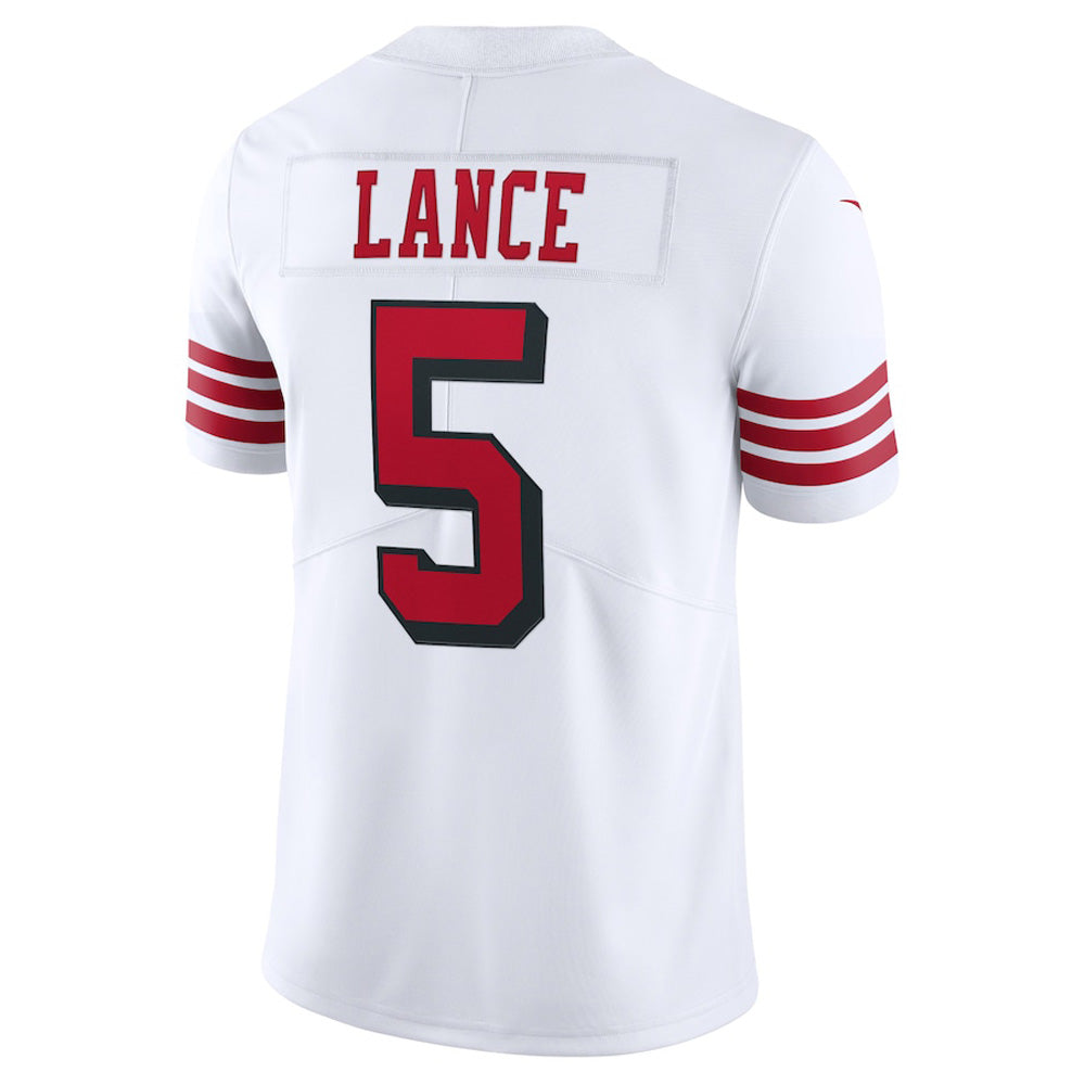 Men's San Francisco 49ers Trey Lance Vapor Jersey - White