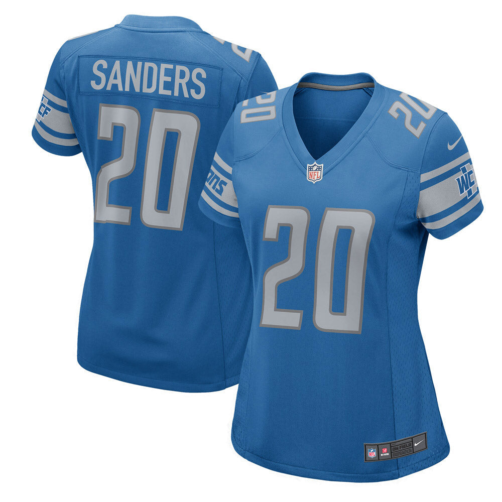 Women's Detroit Lions Barry Sanders 2017 Retired Player Game Jersey Blue