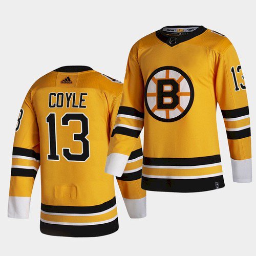 Boston Bruins #13 Charlie Coyle Gold Retro Jersey
