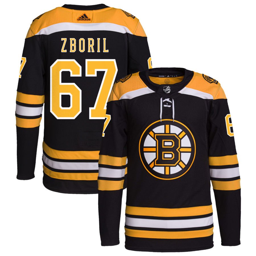Boston Bruins #67 Jakub Zboril Black Home Authentic Pro Jersey