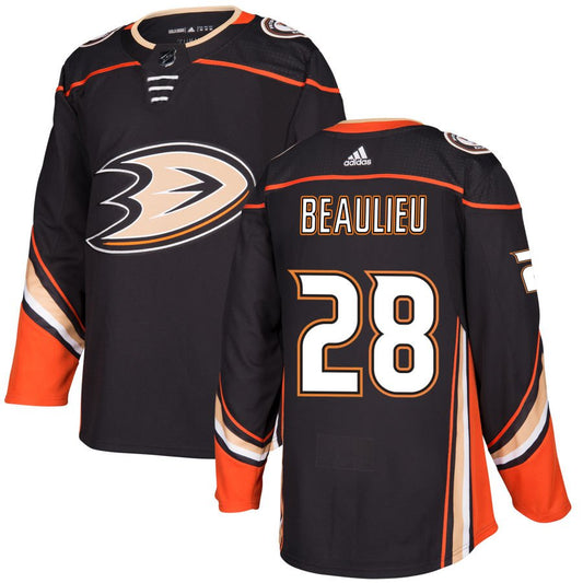 Anaheim Ducks #28 Nathan Beaulieu Black Home Authentic Jersey