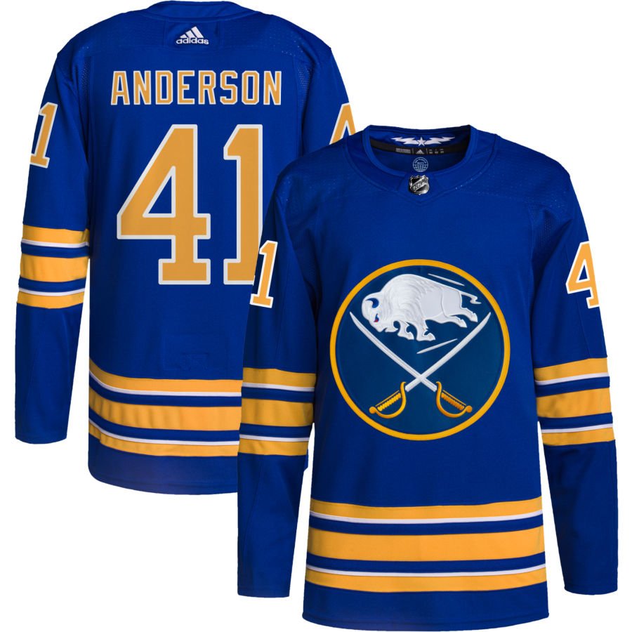 Buffalo Sabres #41 Craig Anderson Royal Home Authentic Pro Jersey